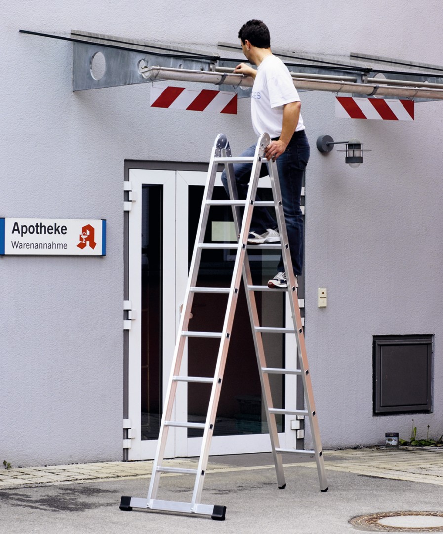 2-teilige Mehrzweck-Klappleiter